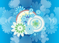 Blue Floral Graphic Download