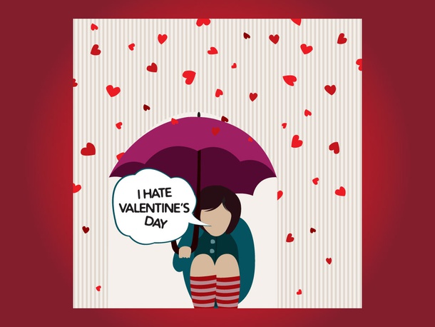 Valentine Hate Card