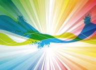 Rainbow Splash Background