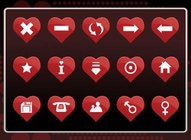 Heart Icons Set