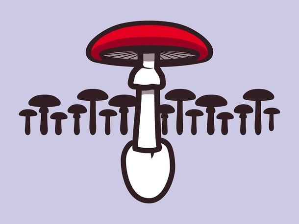 Cartoon Mushrooms