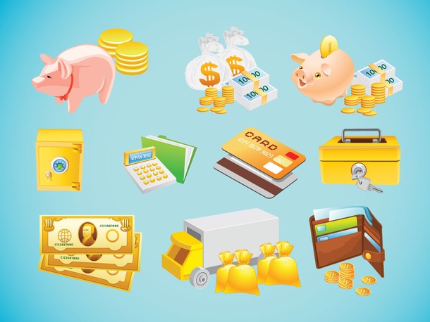 Money Cartoon Vectors