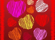 Heart Scribbles Pattern