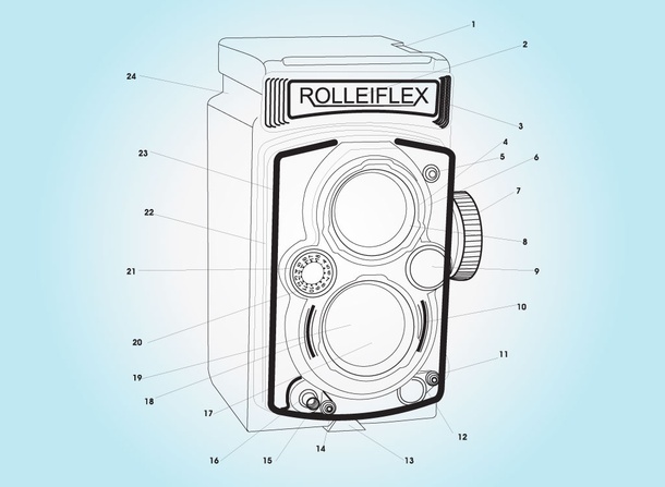 Vintage Rollei Camera