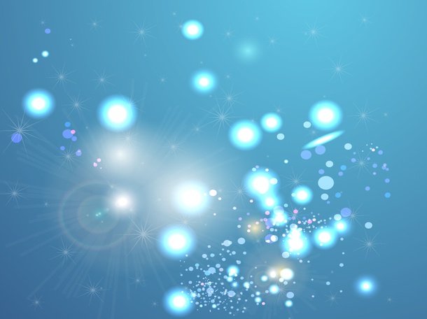 Blue Orb Vector Background