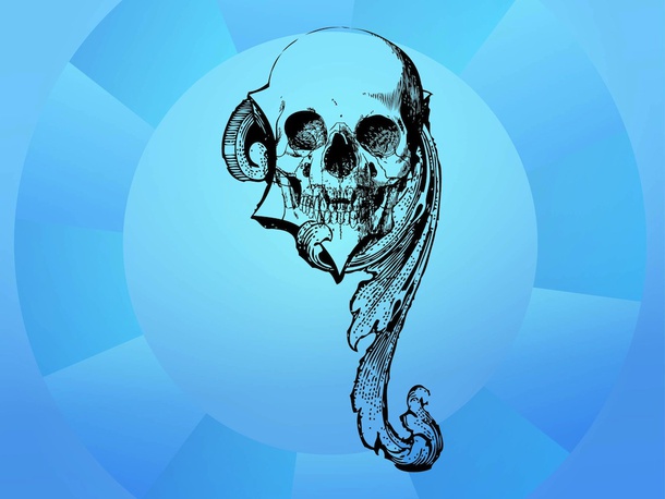 Antique Skull Image