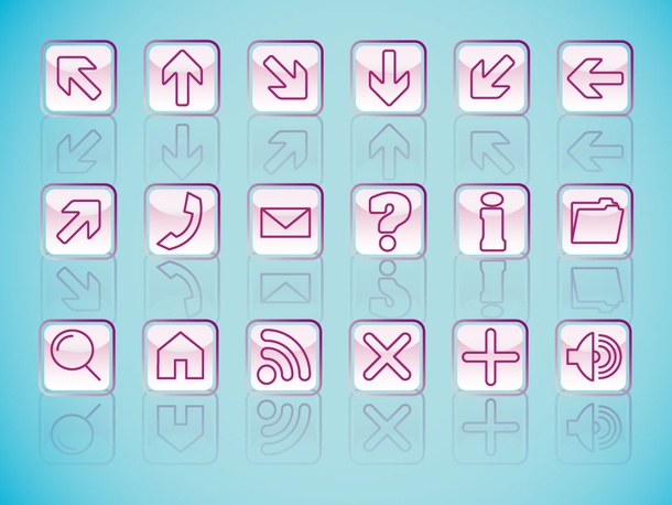 Shiny Web Symbols