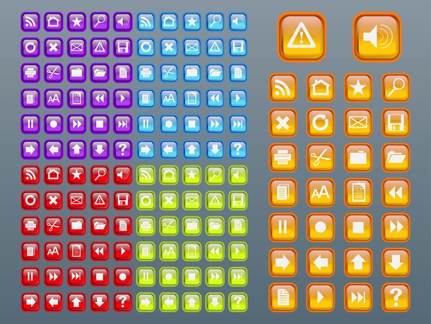 Shiny Square Icons