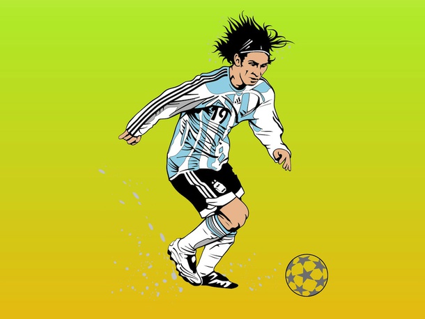 Messi Portrait