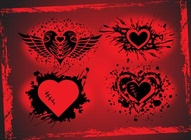 Grunge Heart Designs