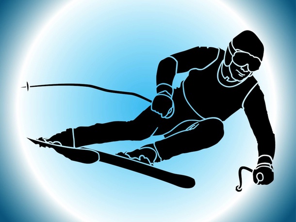 Skier Silhouette