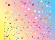 Bubbly Flowers Background