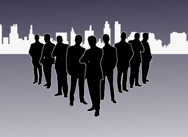 Corporate Leaders Silhouettes