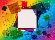 Rainbow Squares Background