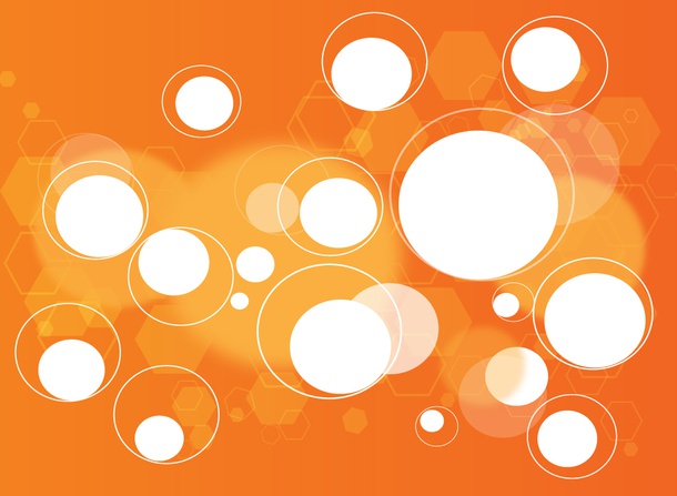 Orange Shapes Background