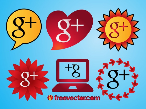 G+ Vector Icons