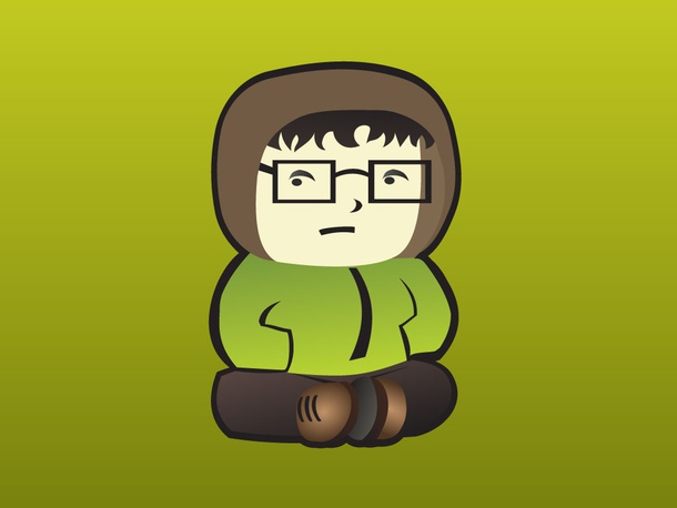 Sitting Boy Cartoon