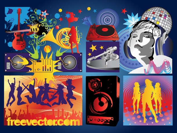 Music Party Vectors