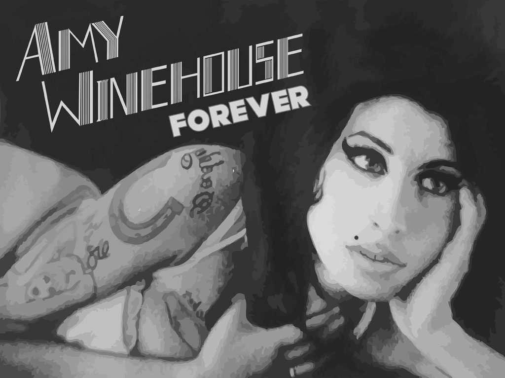 Vector wallpaper simply titled Amy Winehouse Forever