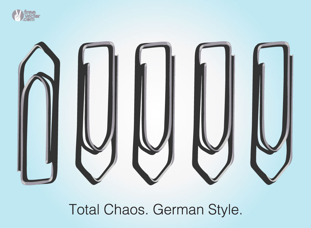 Chaos graphics German style Funny vector image to share with your friends