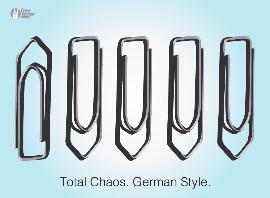 Chaos graphics German style Funny vector image to share with your friends 