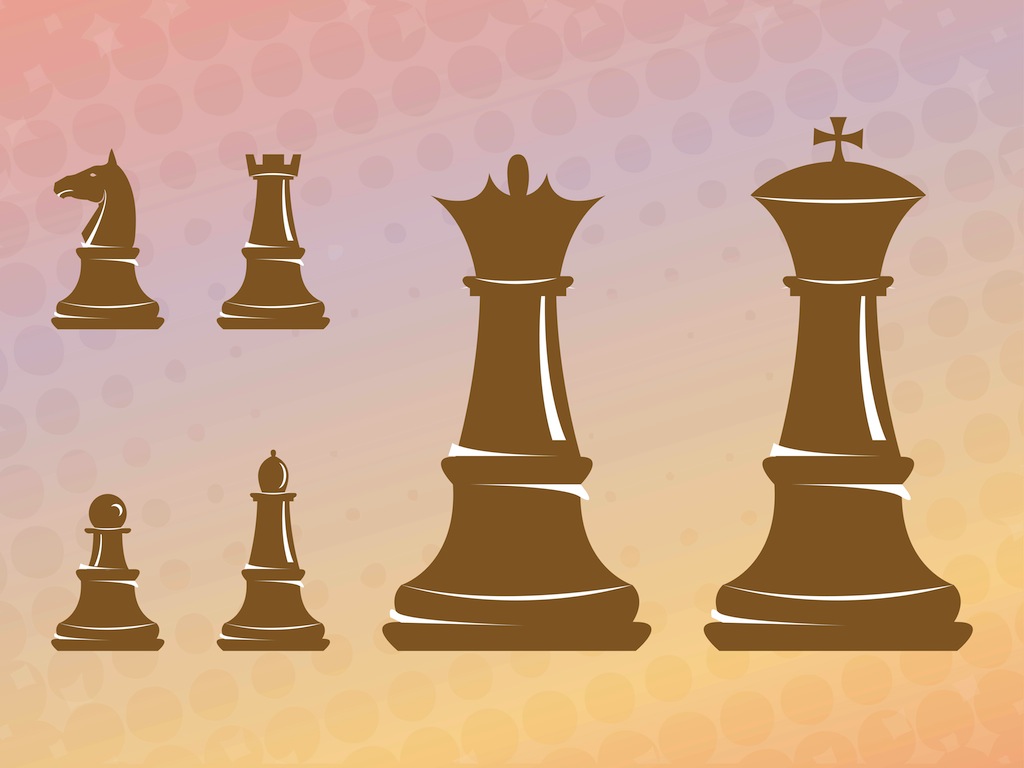 Chess pieces vector