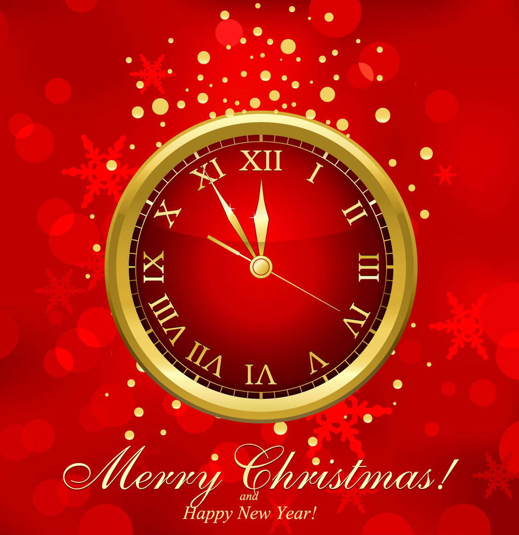Santa is coming christmas countdown timer Vector Image