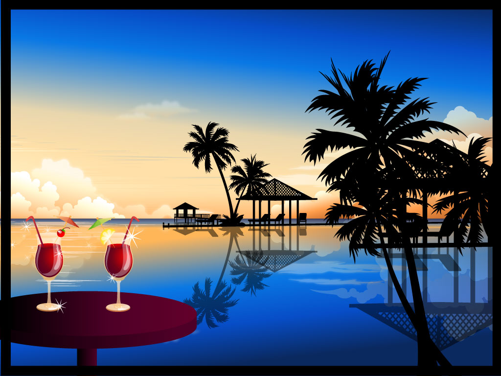 summer resort clipart - photo #29