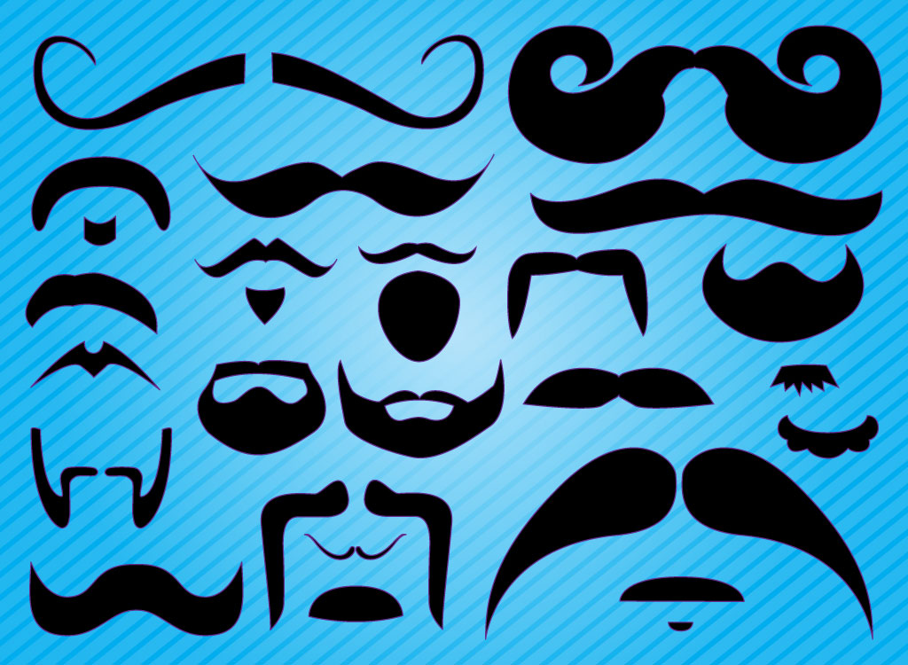 facial hair clipart