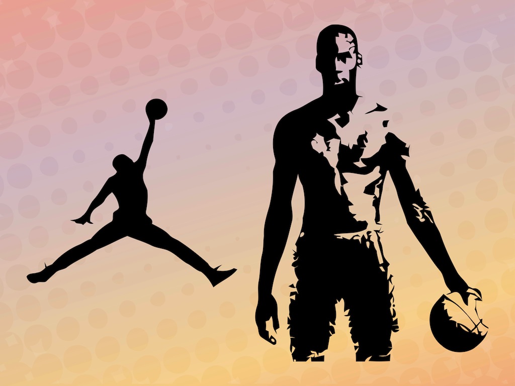 girl basketball player standing silhouette