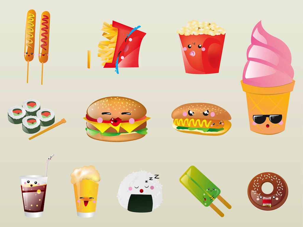 Food Cartoon Characters
