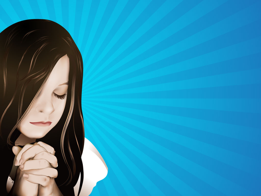 clipart girl praying - photo #50