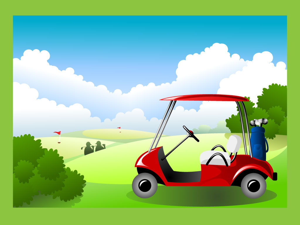free clipart golf cart - photo #23