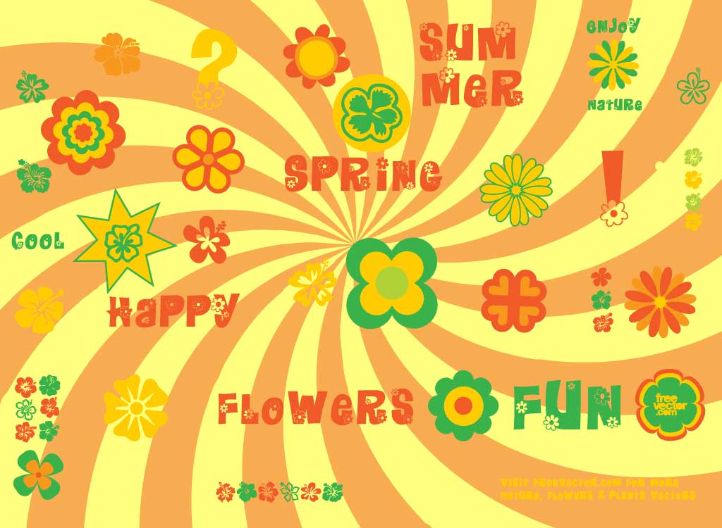 free clipart flower power - photo #38