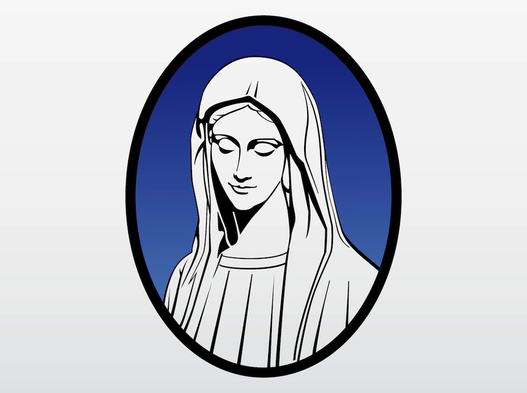 clipart of mary the mother of jesus - photo #42