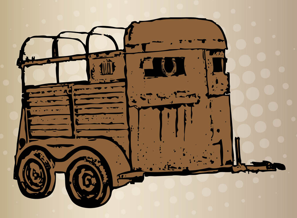 clip art of horse trailer - photo #2