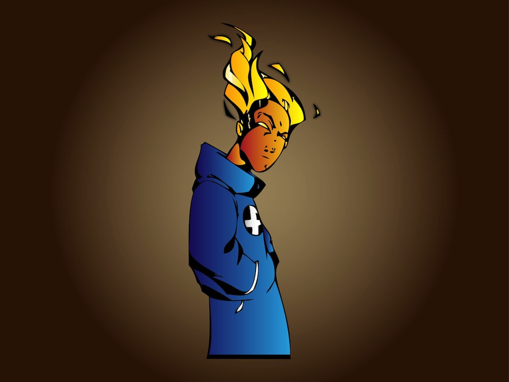 human torch clipart - photo #7