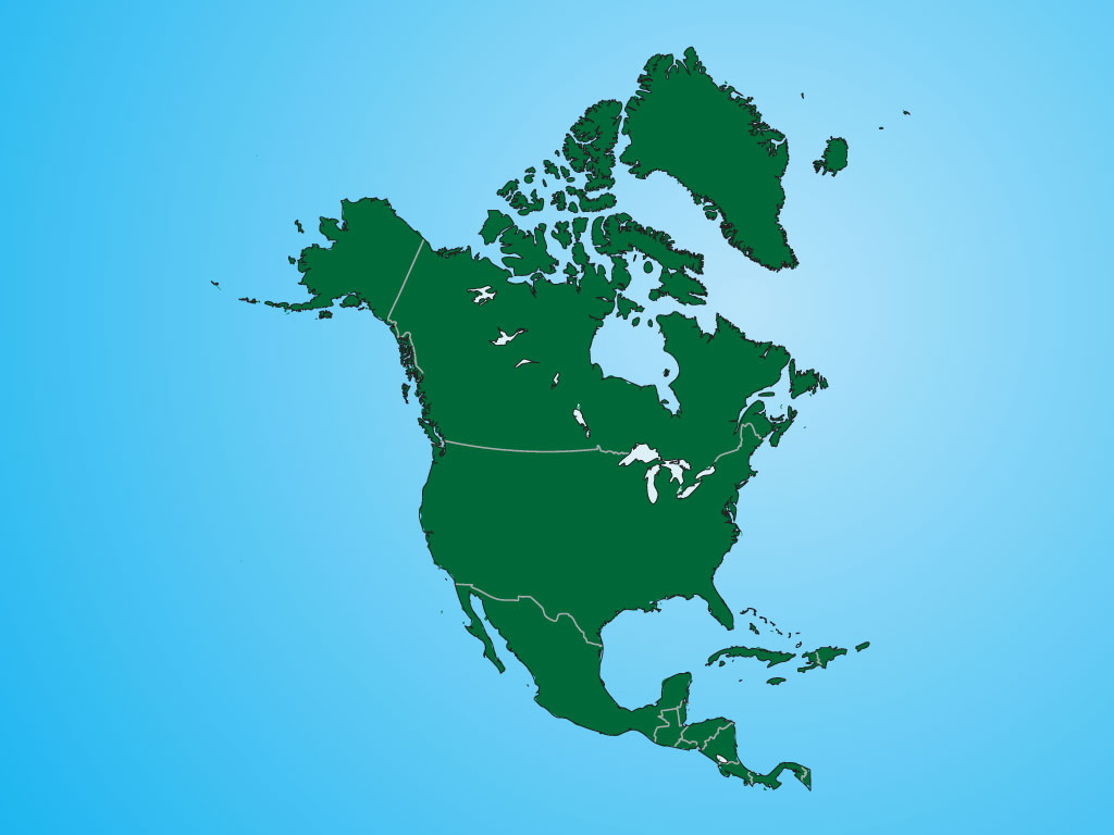 clipart map of north america - photo #18