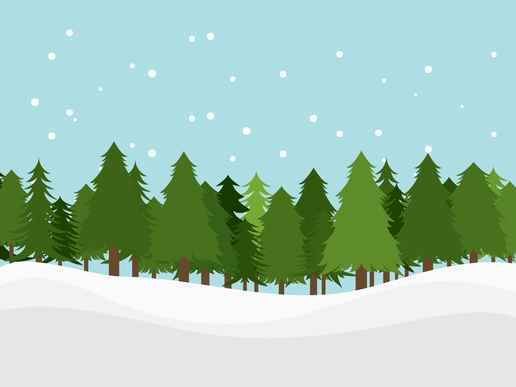 Snowy Pine Tree Clipart