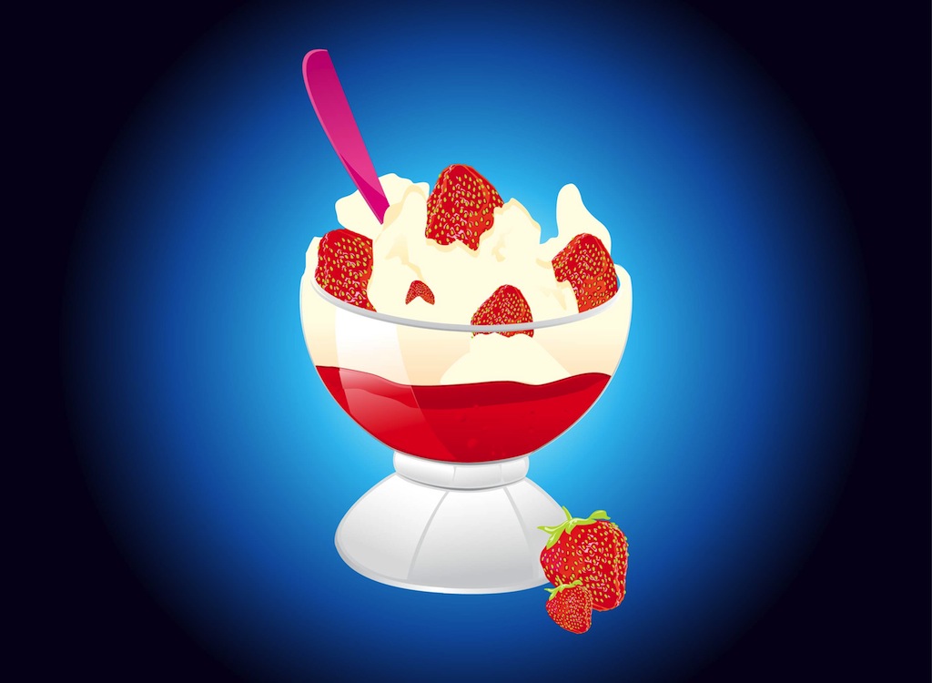 strawberry sundae clipart - photo #19
