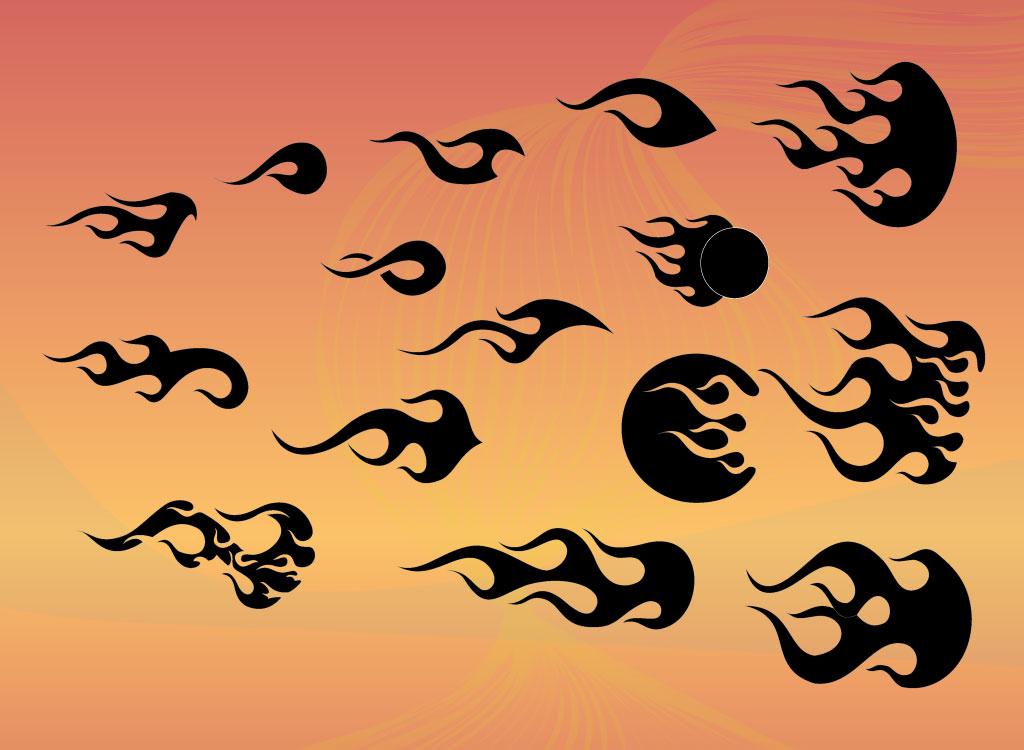 vector clipart tribal flames - photo #6