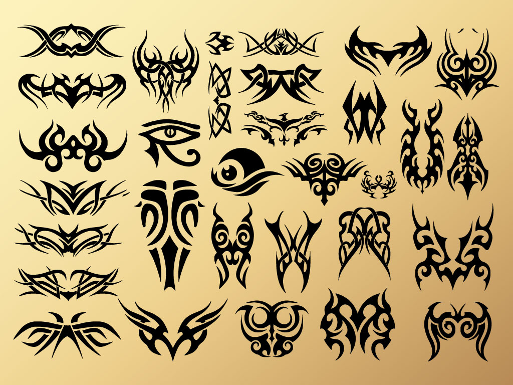 Tribal Elements Tattoo Design