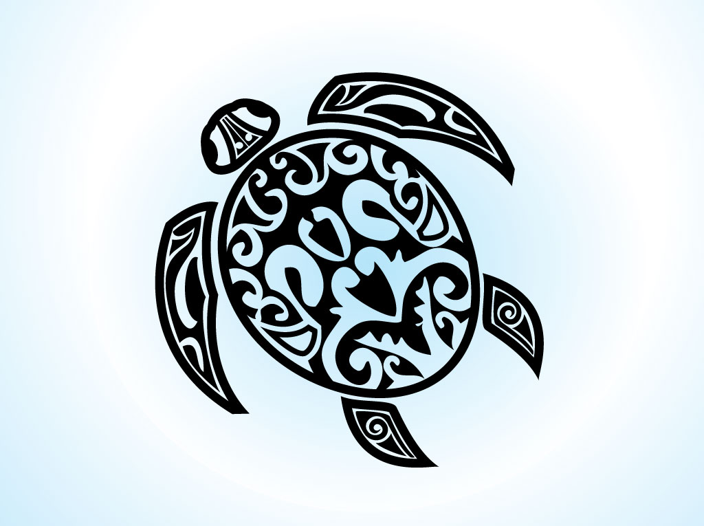 Tribal Turtle Clipart Black And White