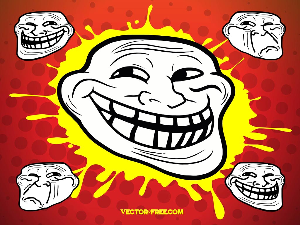 Crazy Troll Face Social Media | Sticker