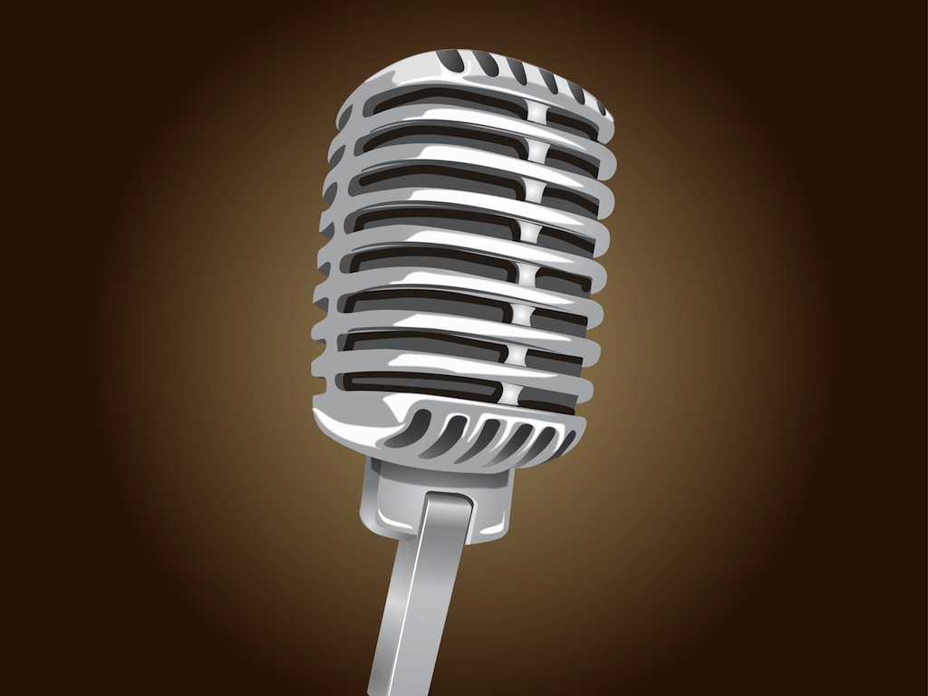 vintage microphone clip art - photo #12