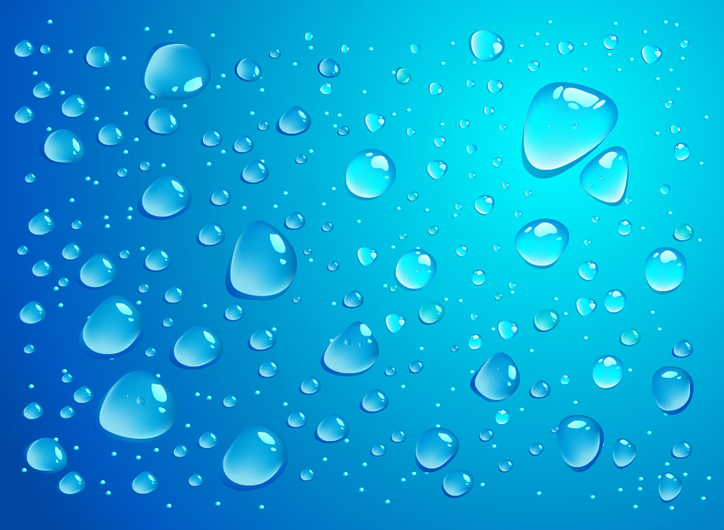 Blue Beads Of Water Stock Photo - Download Image Now - Water, Bead, Drop -  iStock